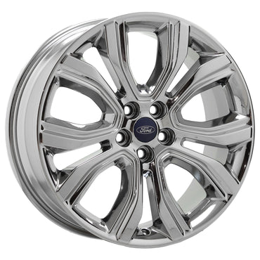 19" Ford Edge Lincoln MKX Bright Chrome wheels rims Factory OEM set 10195