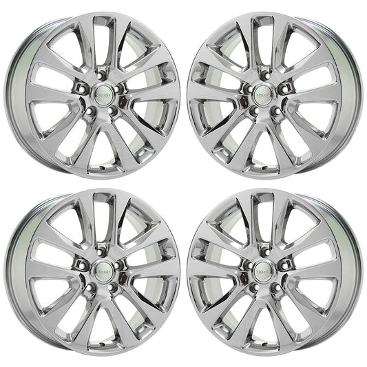 20" Jeep Grand Cherokee Bright Chrome wheels rims Factory OEM set 9168 EXCHANGE