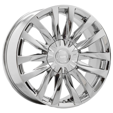 22" Cadillac Escalade Luxury Bright Chrome wheels rims Factory OEM set 4873