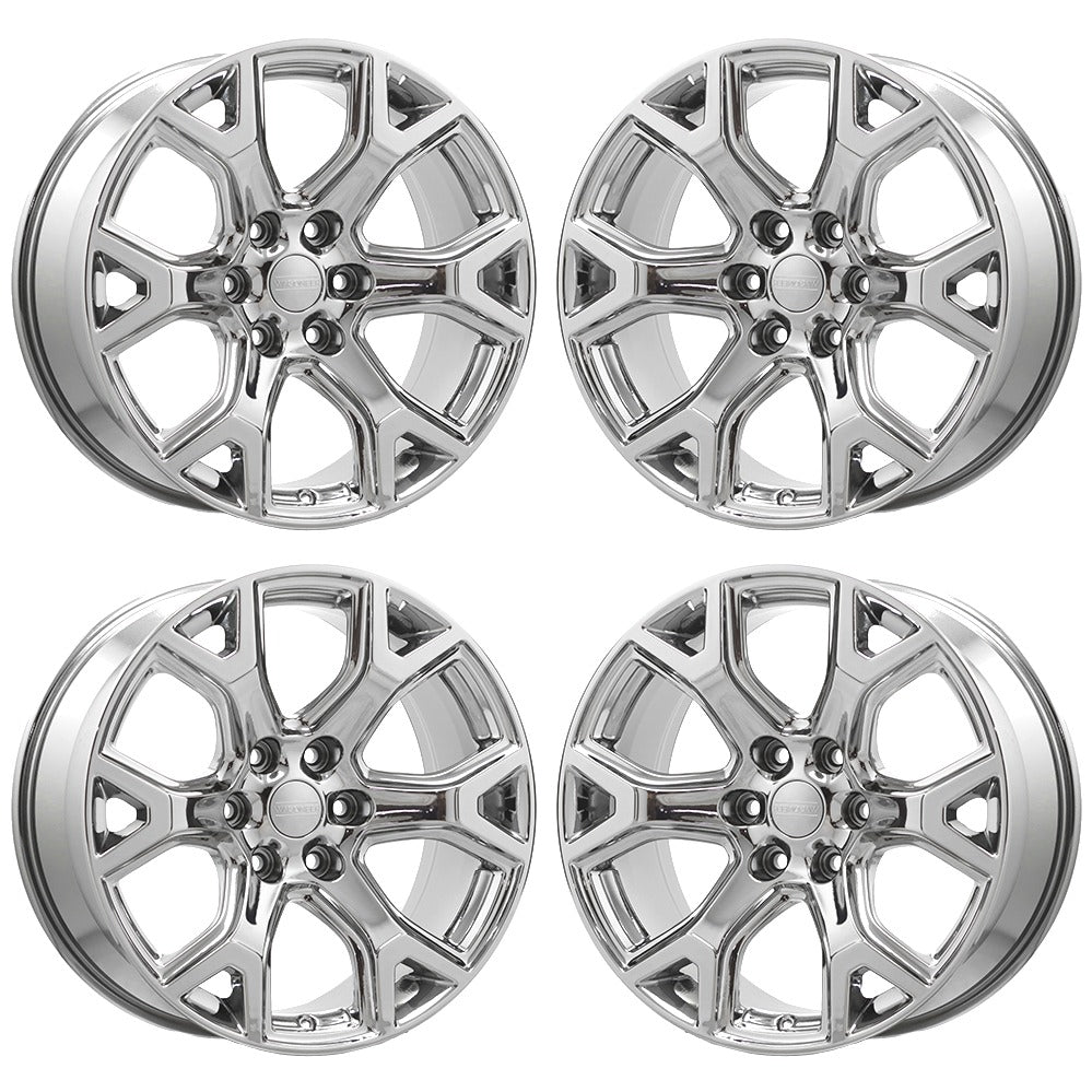 20" Jeep Wagoneer Bright Chrome wheels rims Factory OEM set 9296 EXCHANGE