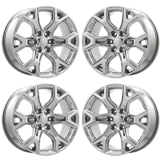 20" Jeep Wagoneer Bright Chrome wheels rims Factory OEM set 9296 EXCHANGE
