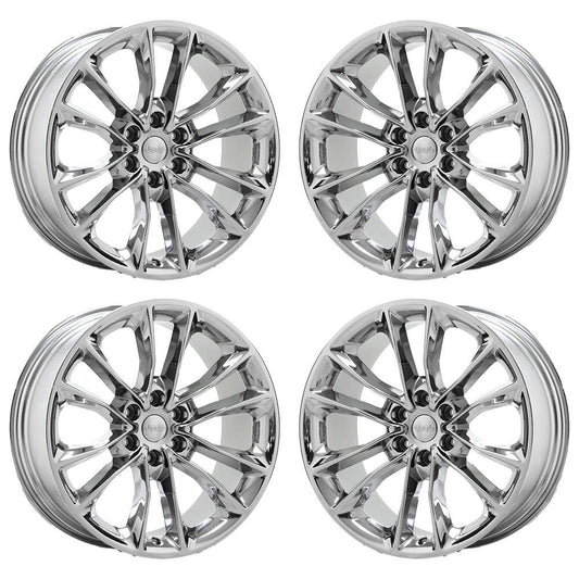22" Jeep Wagoneer Bright Chrome wheels rims Factory OEM set 9298 EXCHANGE