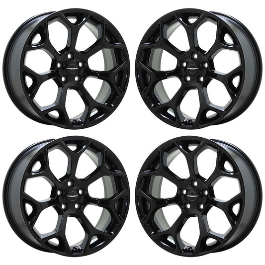 20" Chrysler 300 Gloss Black wheels rims Factory OEM set 4 2539