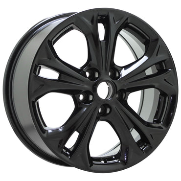 17" Ford Fusion Gloss Black wheels rims Factory OEM set 3871