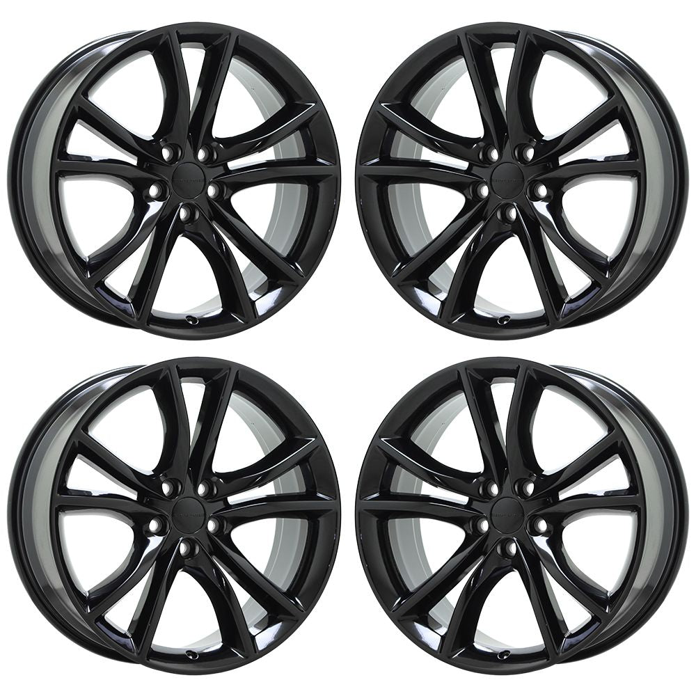 20" Dodge Charger Challenger Gloss Black wheels rims Factory OEM set 2545 2563