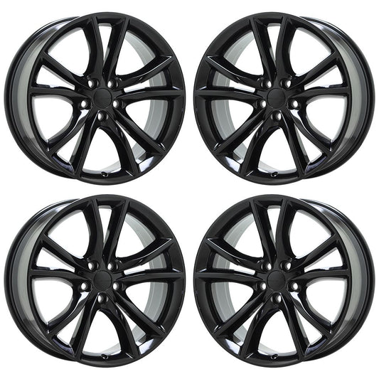 20" Dodge Charger Challenger Gloss Black wheels rims Factory OEM set 2545 2563