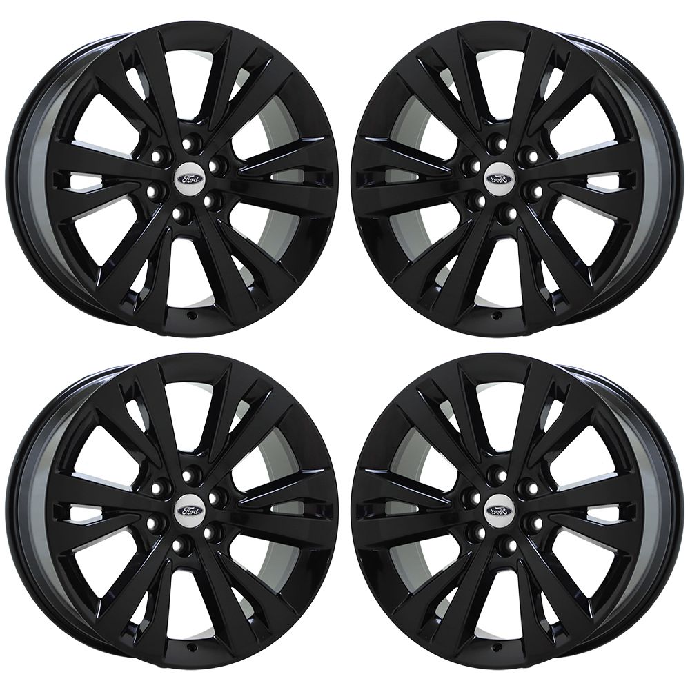 22" Ford Expedition Gloss Black wheels rims Factory OEM set 10264 EXCHANGE