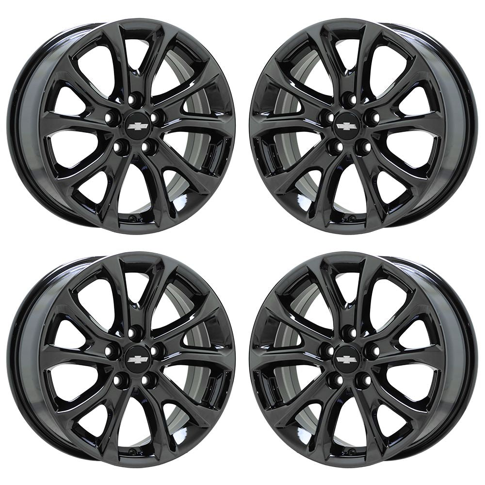 17" Chevrolet Equinox Black Chrome wheels rims Factory OEM 2018-2021 set 5829