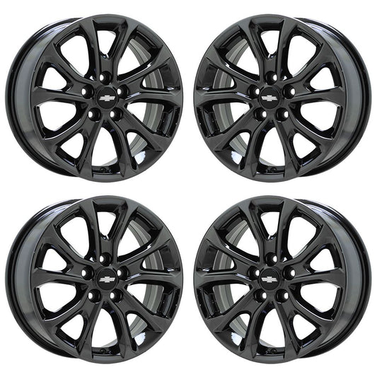 17" Chevrolet Equinox Black Chrome wheels rims Factory OEM 2018-2021 set 5829
