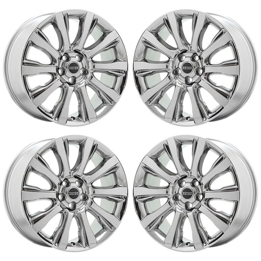 21" Range Rover Bright Chrome wheels rims Factory OEM set 72246 EXCHANGE