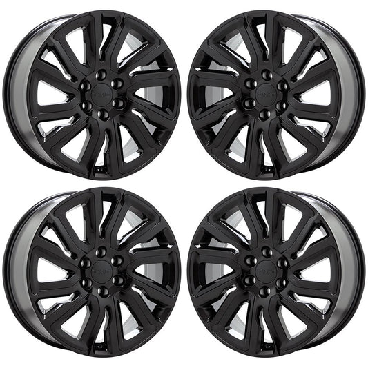 22" GMC Sierra Yukon Gloss Black Wheels Replica set 5901R