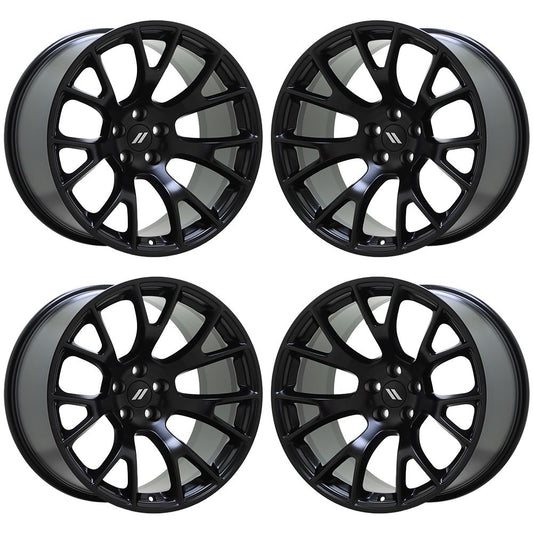 20" Dodge Charger Challenger SRT Widebody Black wheels rim OEM set 2719 EXCHANGE
