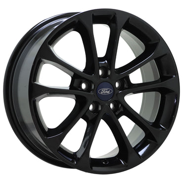 17" Ford Fusion Lincoln MKZ Gloss Black wheels rims Factory OEM set 10205