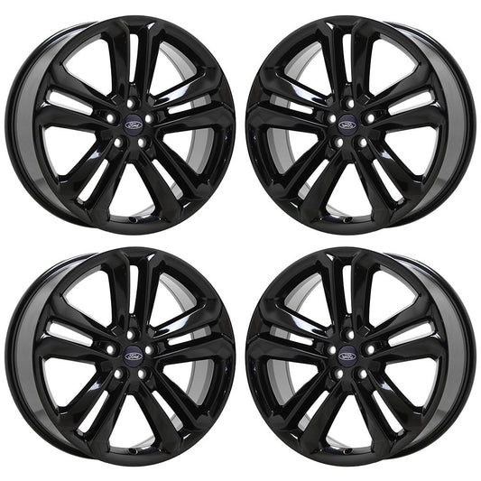 20" Ford Edge Lincoln MKX Gloss Black wheels rims Factory OEM set 10047 EXCHANGE