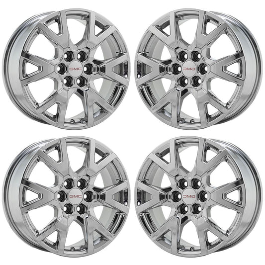 18" Chevrolet Traverse Blazer GMC Acadia Bright Chrome wheels rims OEM set 14000