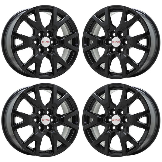 18" Chevrolet Traverse Blazer GMC Acadia Gloss Black wheels rims set 14000