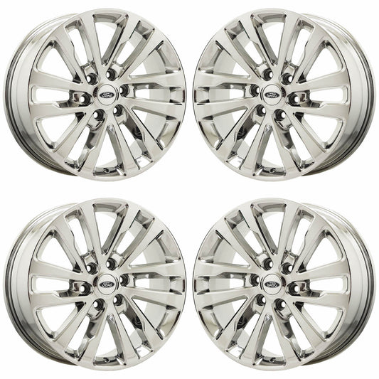 20" Ford Expedition Bright Chrome wheels rims Factory OEM set 10144 EXCHANGE