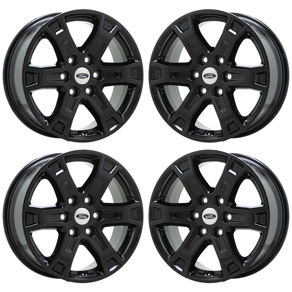 18" Ford F150 Truck Gloss Black wheels rims Factory OEM set 4 10343