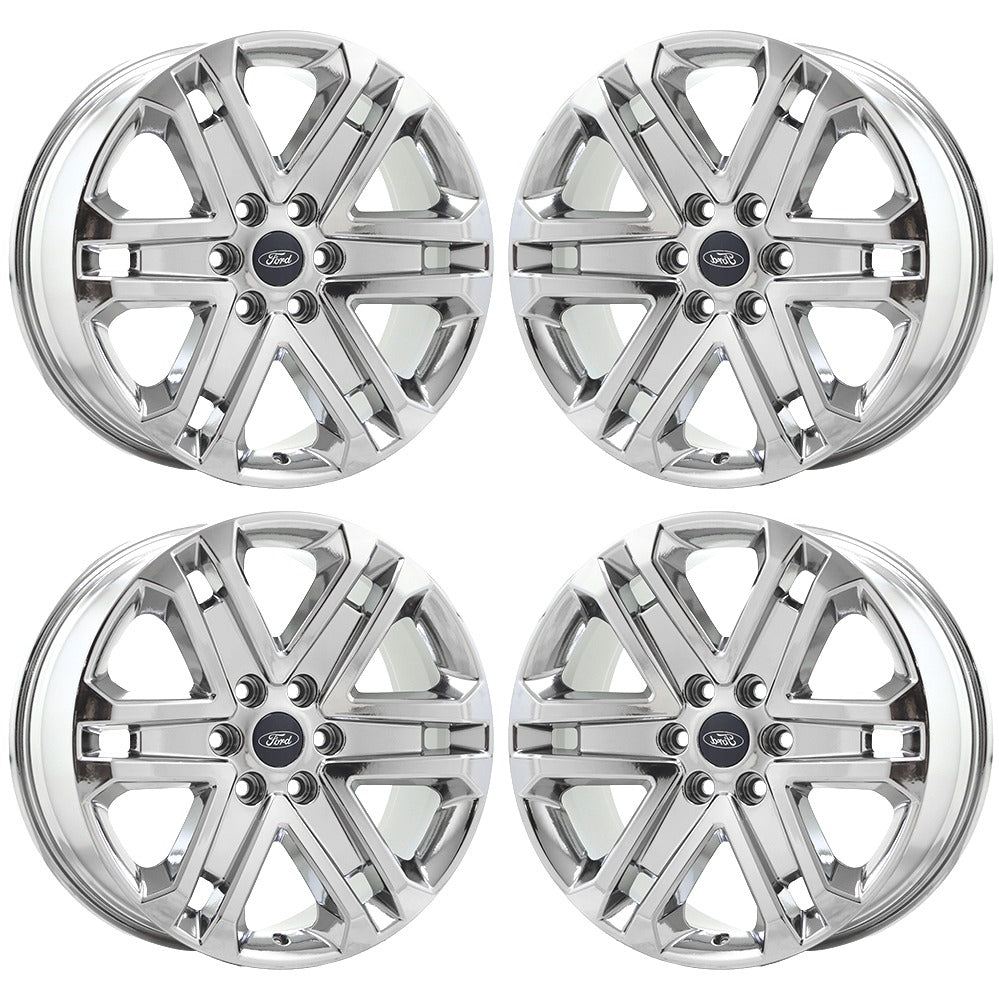 20" Ford F150 Truck Bright Chrome wheels rims Factory OEM set 4 10345 EXCHANGE