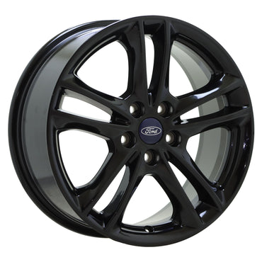 17" Ford Fusion Gloss Black wheels rims Factory OEM set 3984