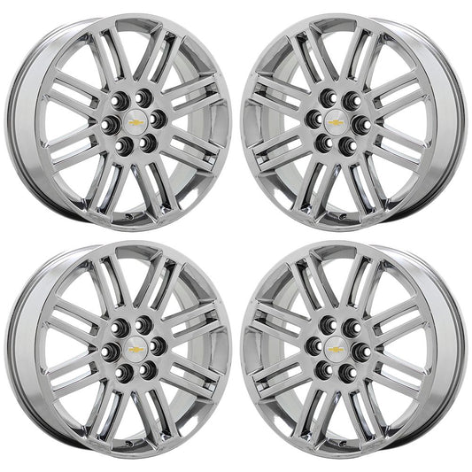 20" Chevrolet Traverse GMC Acadia Bright Chrome wheels rims OEM set 7063