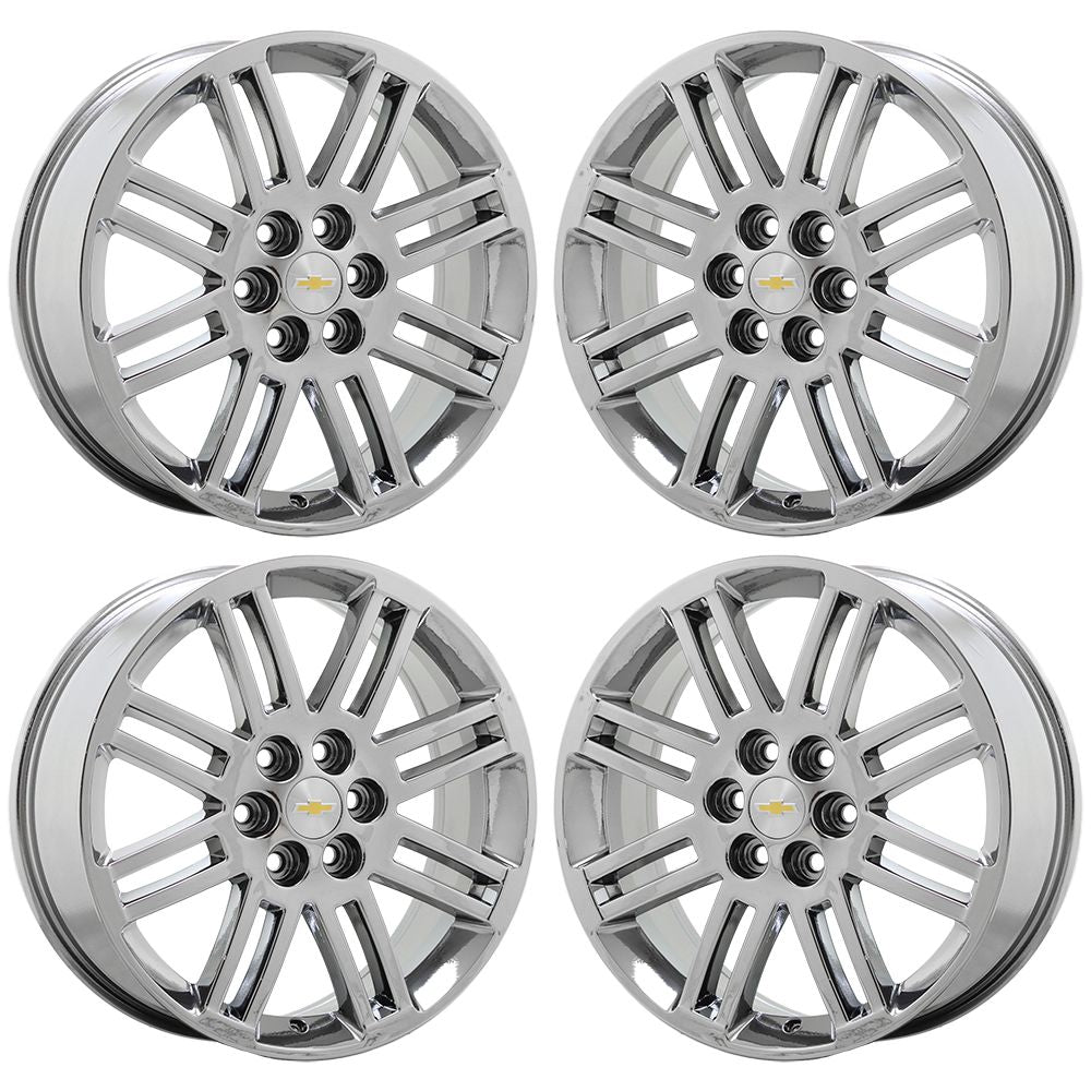 20" Chevrolet Traverse GMC Acadia Bright Chrome wheels rims OEM set 7063