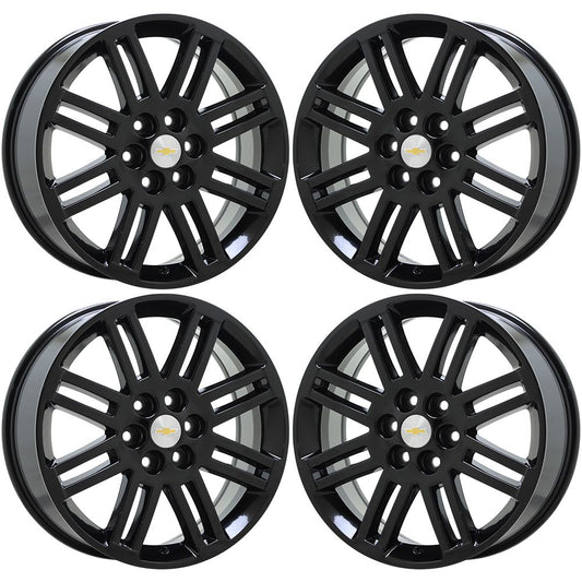 20" Chevrolet Traverse GMC Acadia Gloss Black wheels rims OEM set 7063