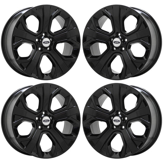 20" Ford Explorer Gloss Black wheels rims Factory OEM set 10185 EXCHANGE