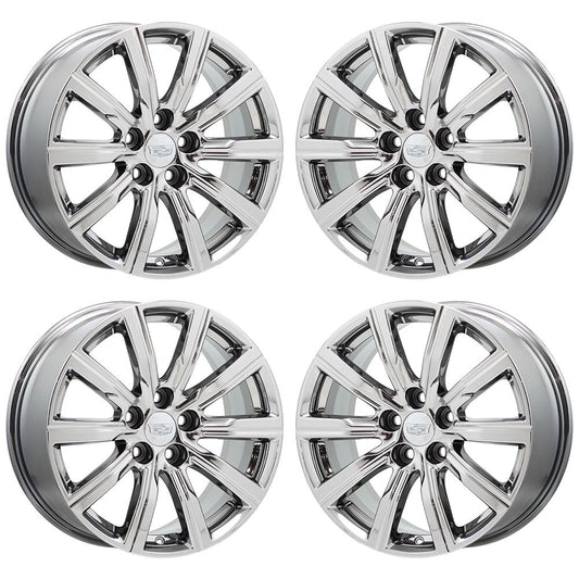 18" Cadillac XT4 Bright Chrome wheels rims Factory OEM set 4820