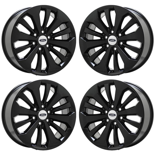 20" Ford F150 Truck Gloss Black wheels rims Factory OEM set 4 10006