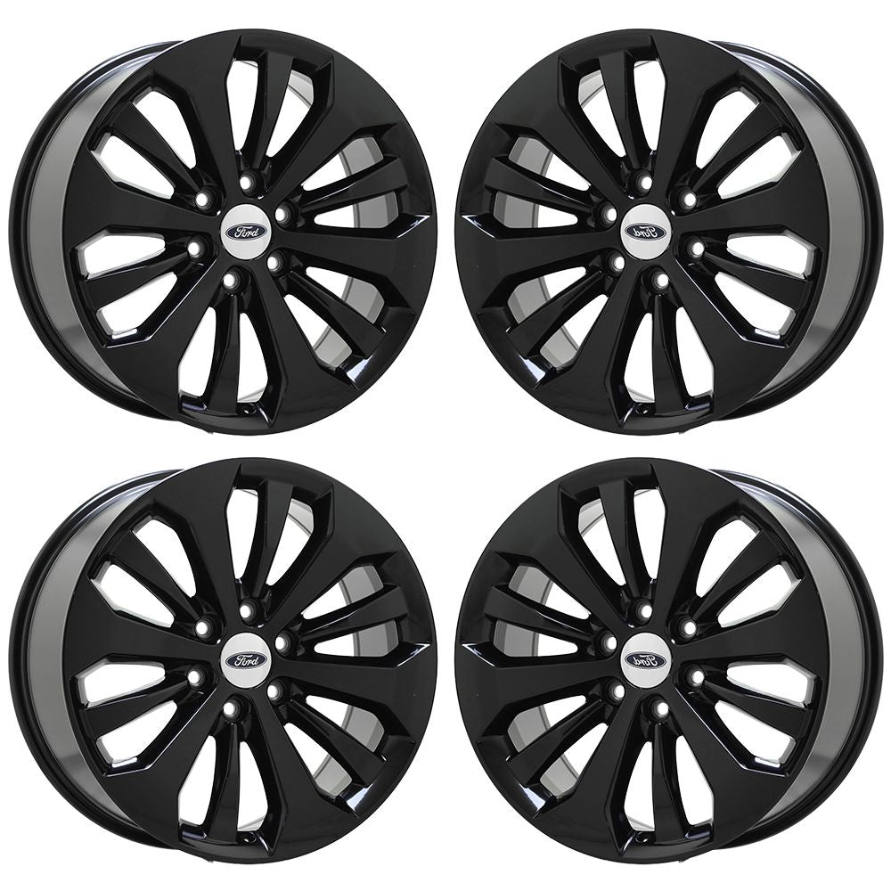20" Ford F150 Truck Gloss Black wheels rims Factory OEM set 4 10006