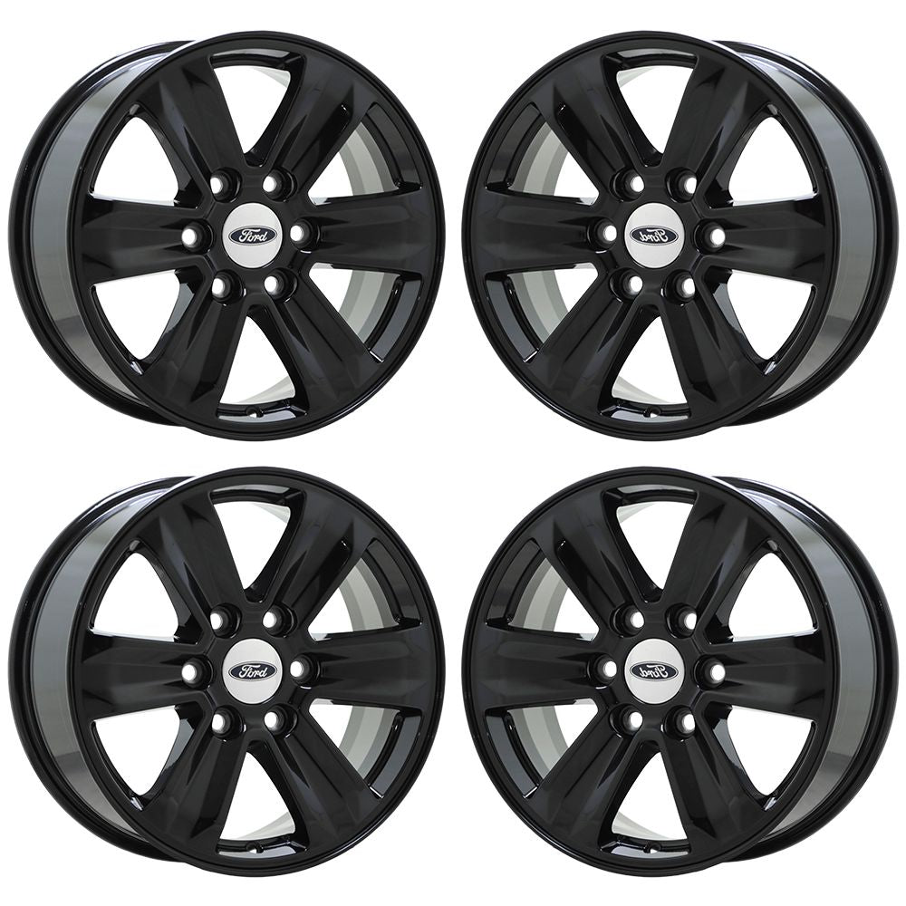 17" Ford F150 Truck Gloss Black wheels rims Factory OEM set 4 3995