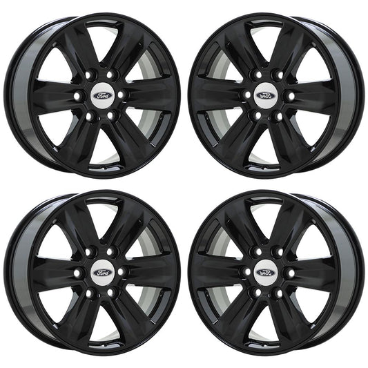 17" Ford F150 Truck Gloss Black wheels rims Factory OEM set 4 3995