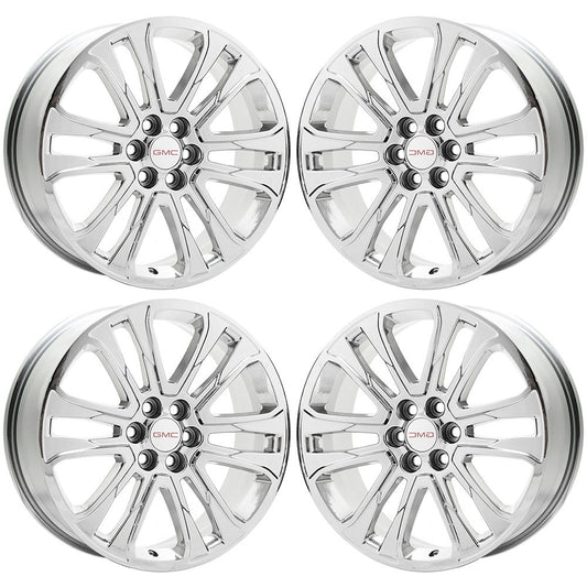 20" GMC Acadia Traverse Blazer Bright Chrome wheels rims Factory OEM set 5800