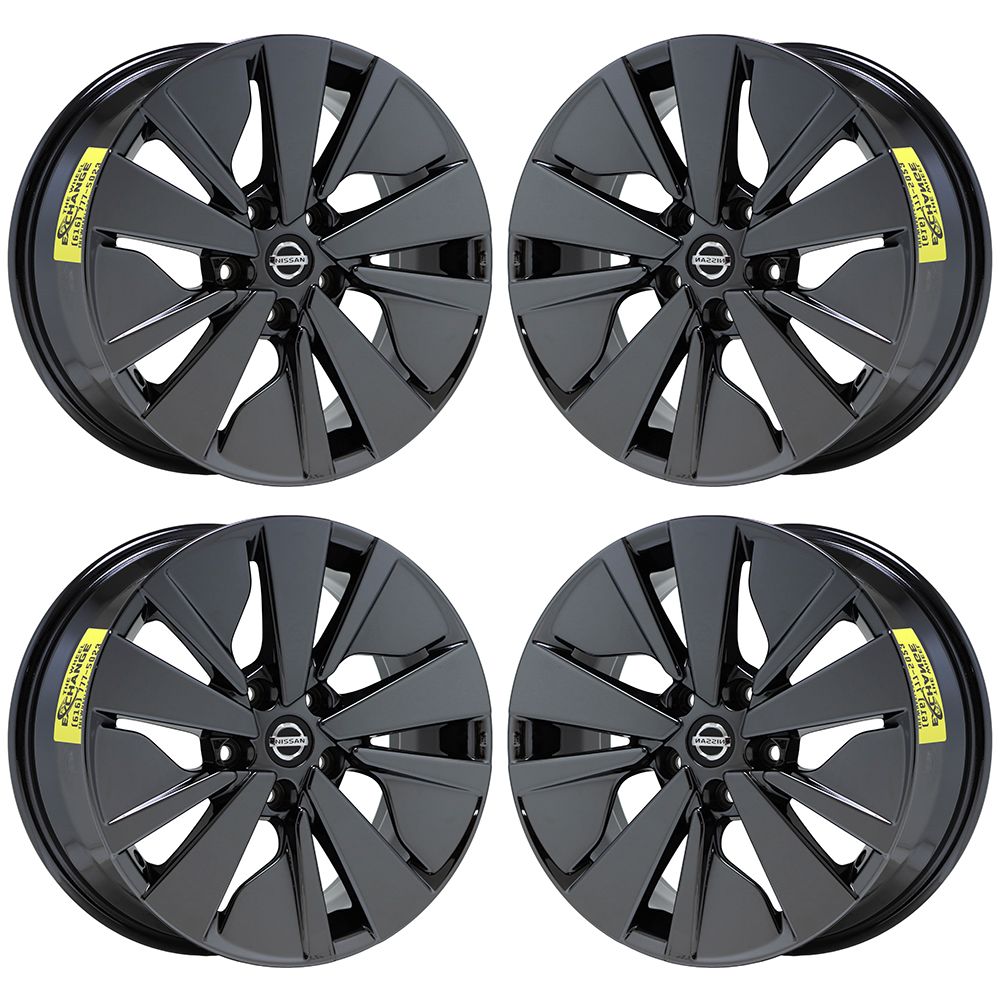 17" Nissan Altima Black Chrome Wheels Rims Factory Original OEM Set 62784