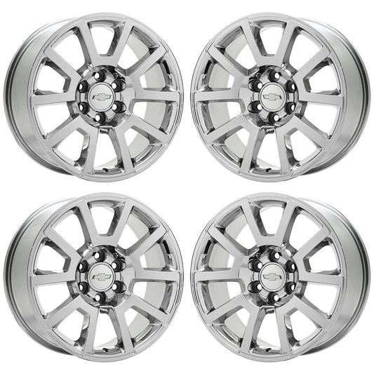 20" Chevrolet Silverado 1500 Tahoe Bright Chrome wheels rims Factory OEM 5699