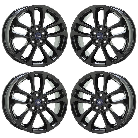 17" Ford Escape Gloss Black wheels rims Factory OEM set 10256 EXCHANGE