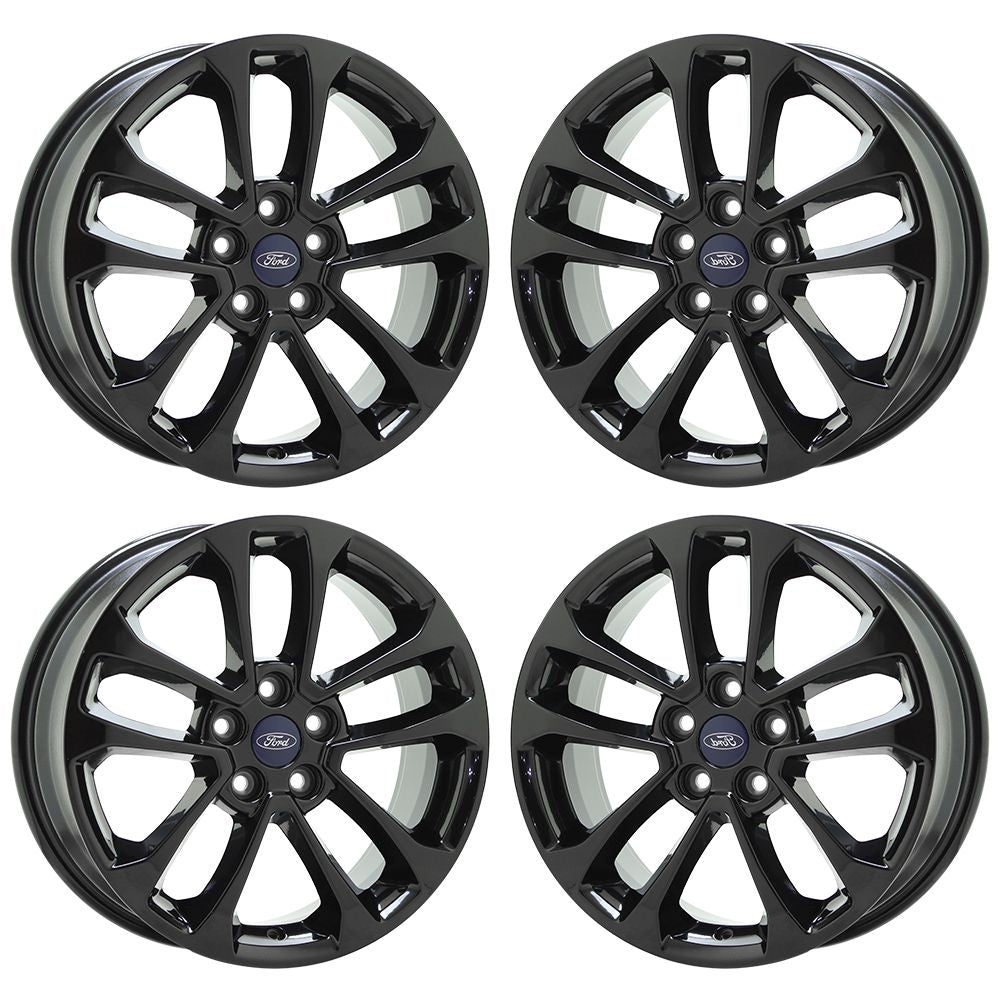 17" Ford Escape Gloss Black wheels rims Factory OEM set 10256 EXCHANGE