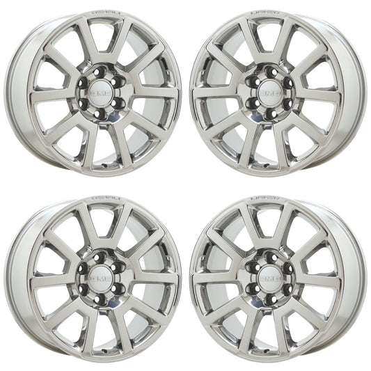 20" GMC Sierra Yukon Denali 1500 Bright Chrome wheels rims set 4 5644 EXCHANGE