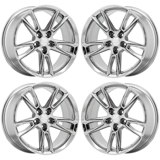 20" Chevrolet Camaro SS Bright Chrome wheels rims Factory OEM set 5872 5875