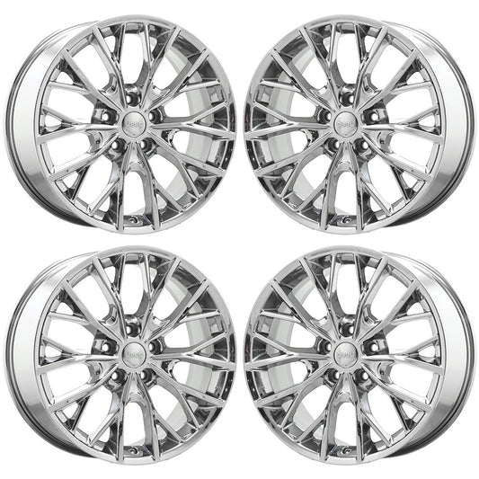 20" Jeep Grand Cherokee Bright Chrome wheels rims Factory OEM set 9288 EXCHANGE