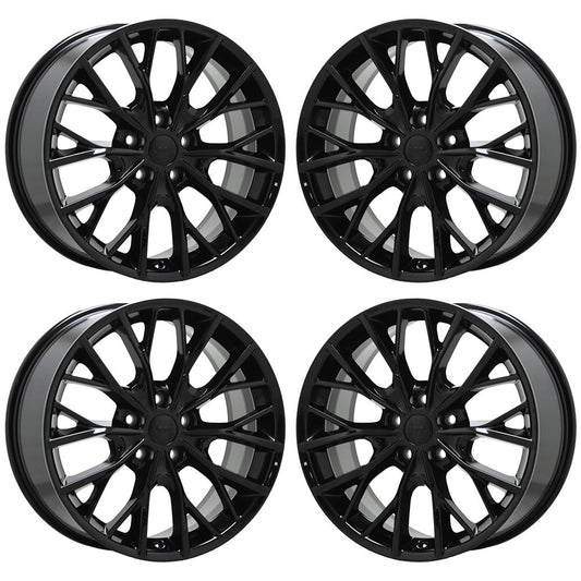 20" Jeep Grand Cherokee Gloss Black wheels rims Factory OEM set 9288 EXCHANGE