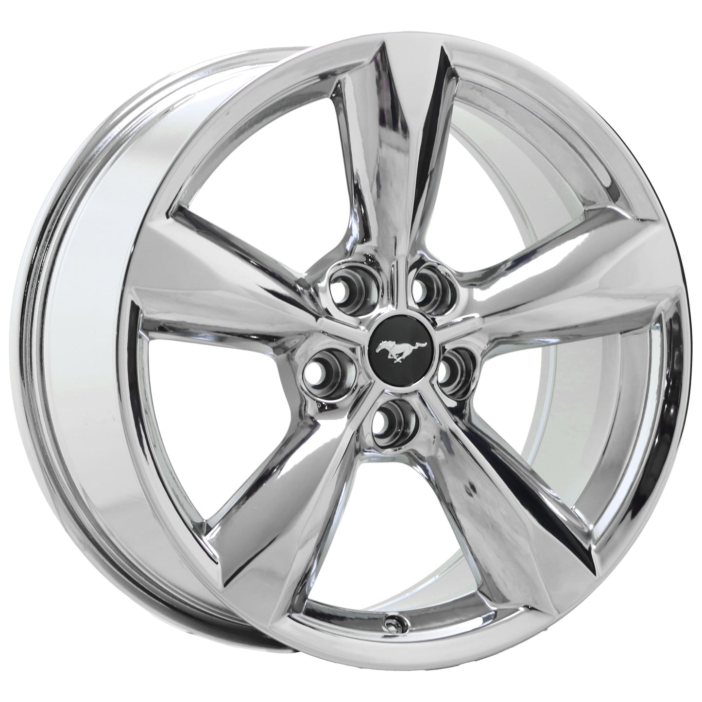 18" Ford Mustang Bright Chrome wheels rims Factory OEM set 10029 EXCHANGE