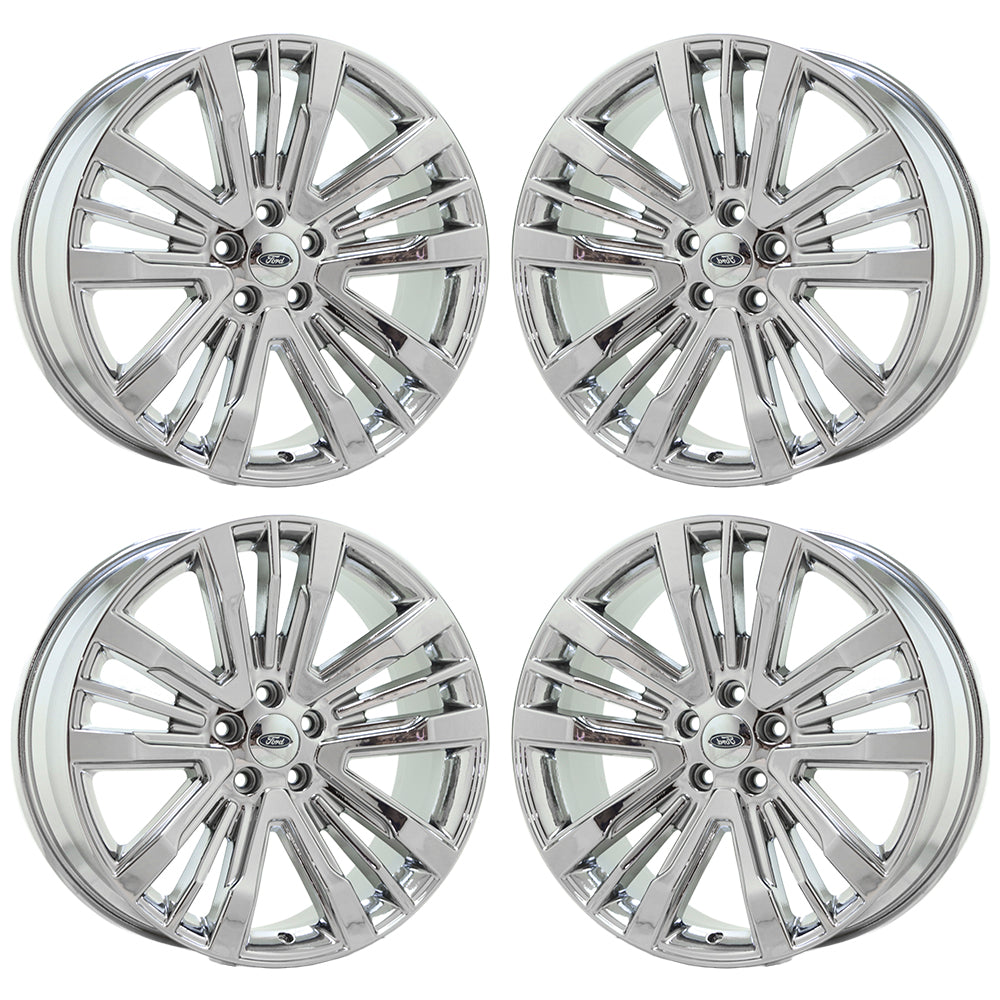 20" Ford Explorer Bright Chrome wheels rims Factory OEM set 10062