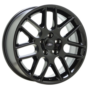 18" Ford Mustang Gloss Black wheels rims Factory OEM set 3886