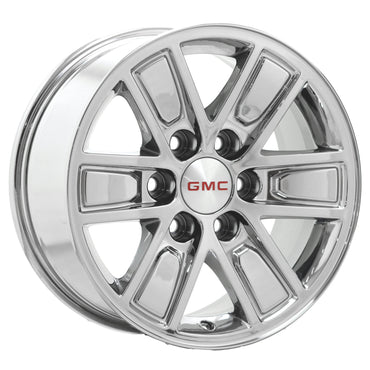 17" GMC Sierra 1500 Bright Chrome wheels rims Factory OEM set 5654