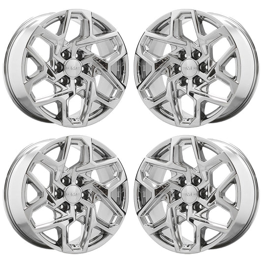 20" GMC Sierra 1500 Bright Bright Chrome wheels Factory OEM Set 95369 EXCHANGE