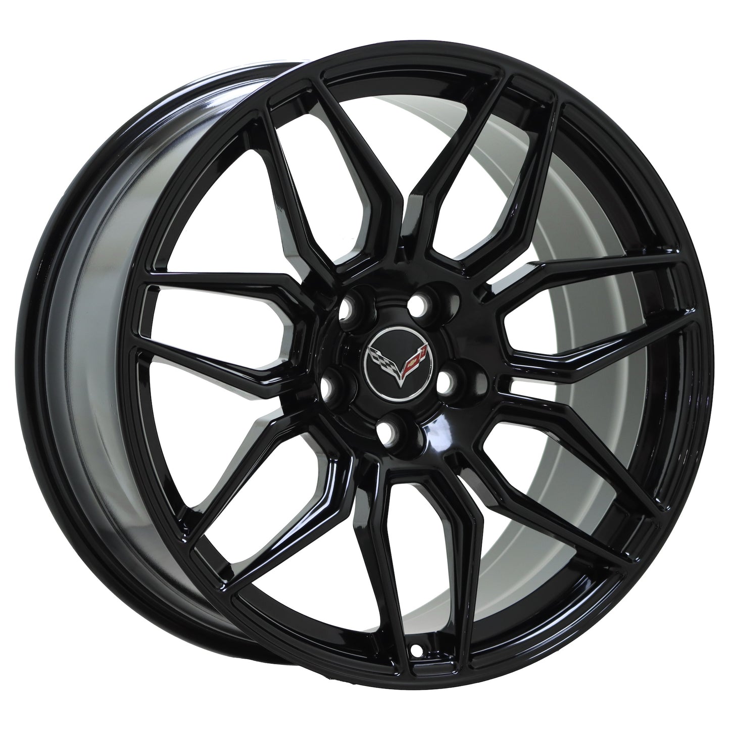 20" 21" Corvette C8 Gloss Black wheels rims Factory 95580 95581 EXCHANGE