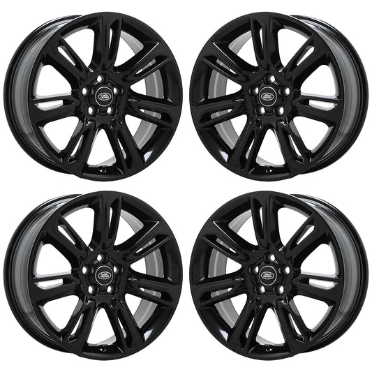 19" Land Rover Range Rover Evoque Gloss Black wheels rim OEM set 72274