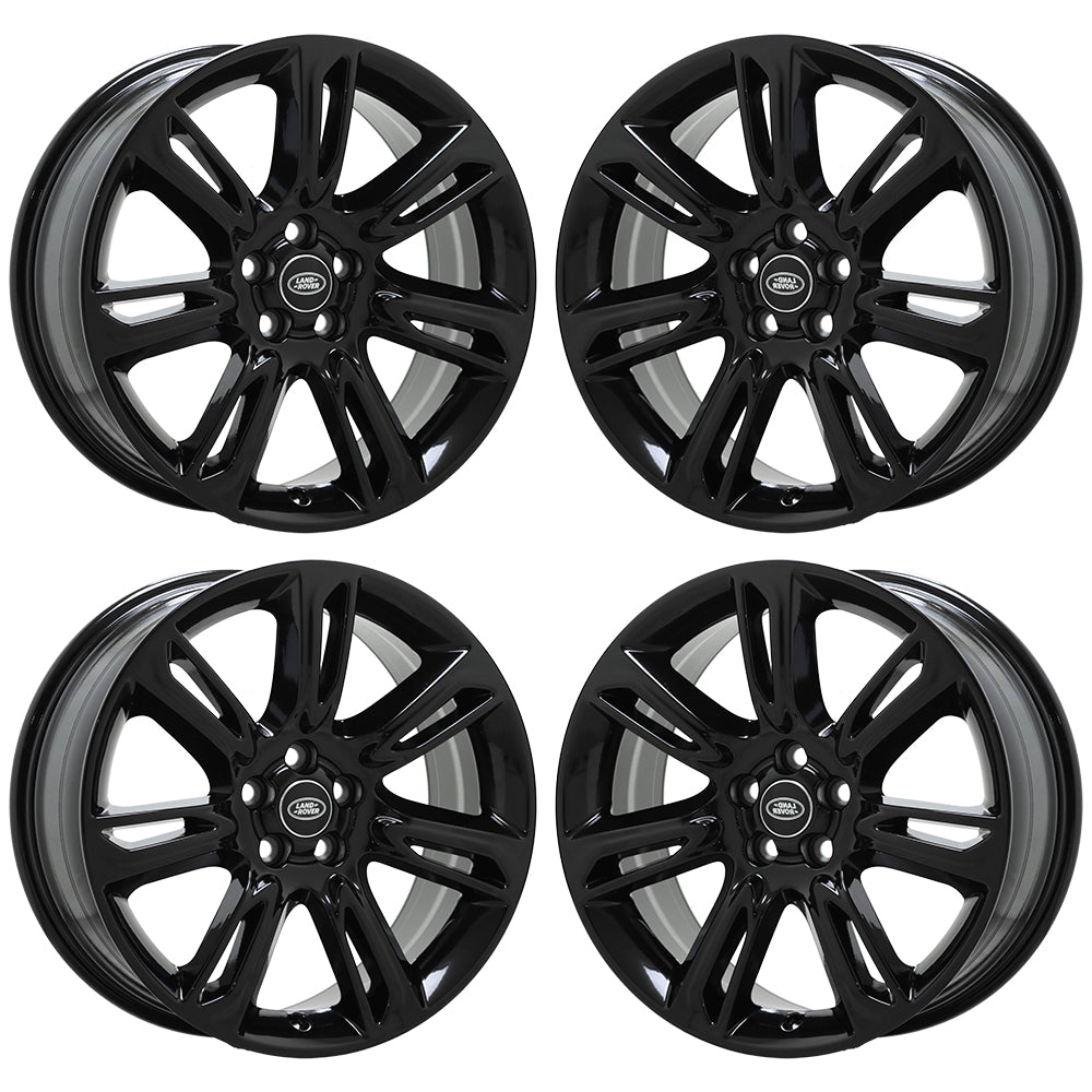 19" Land Rover Range Rover Evoque Gloss Black wheels rim OEM set 72274
